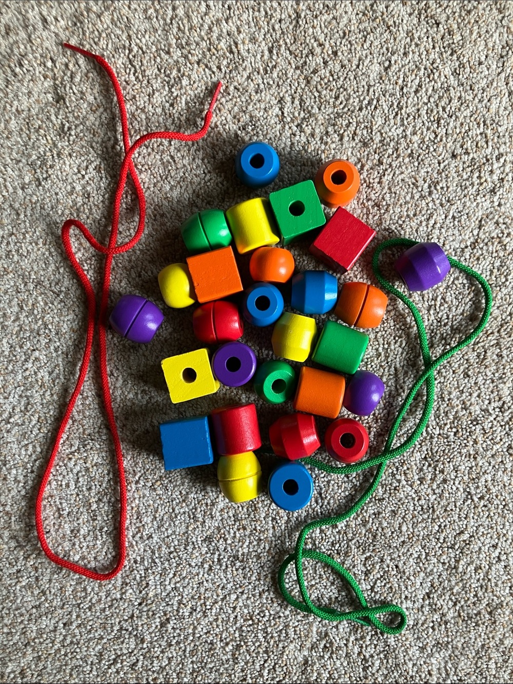 🌟3 for $12 • toddler Wooden Beading Beads